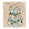 FOTO ESEMPIO - Torta  bomboniera con 42 fette portachiavi animali spiritosi per Matrimoni e Feste - Matrimoniefeste.it l'ecommerce per gli eventi